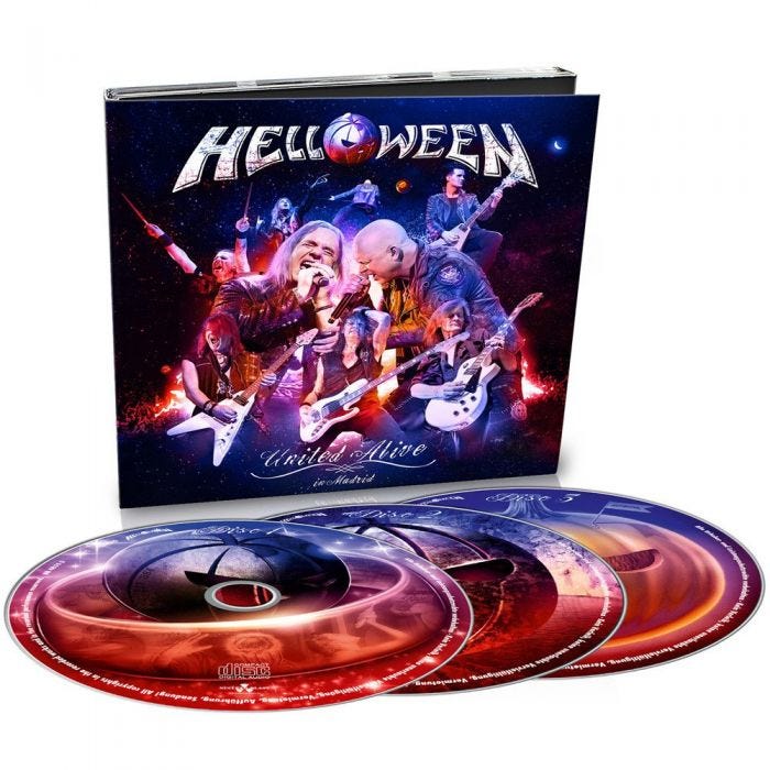 Helloween - 'United Alive' 3CD Digipak (7084249514177)
