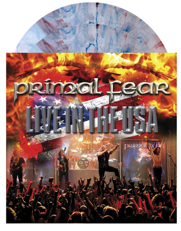 Primal Fear - 'Live In The USA' (Red/Blue/White Marbled Vinyl) 2LP (7084254429377)